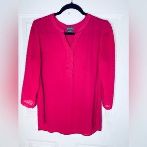 Van Heusen size medium pink blouse